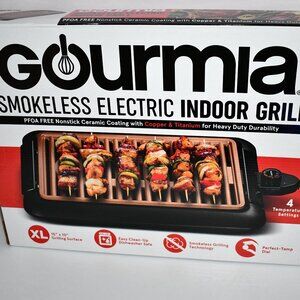 Gourmia Smokeless Electric Indoor Grill #GFS2655 NIB  Details:  PFOA Free Nonsti